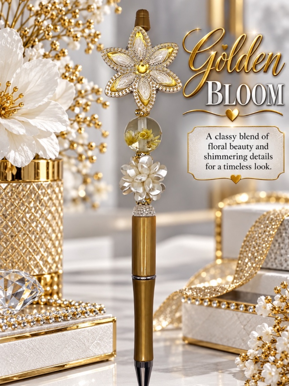 Golden Bloom Pen